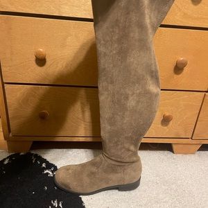 Reena tan knee high boots